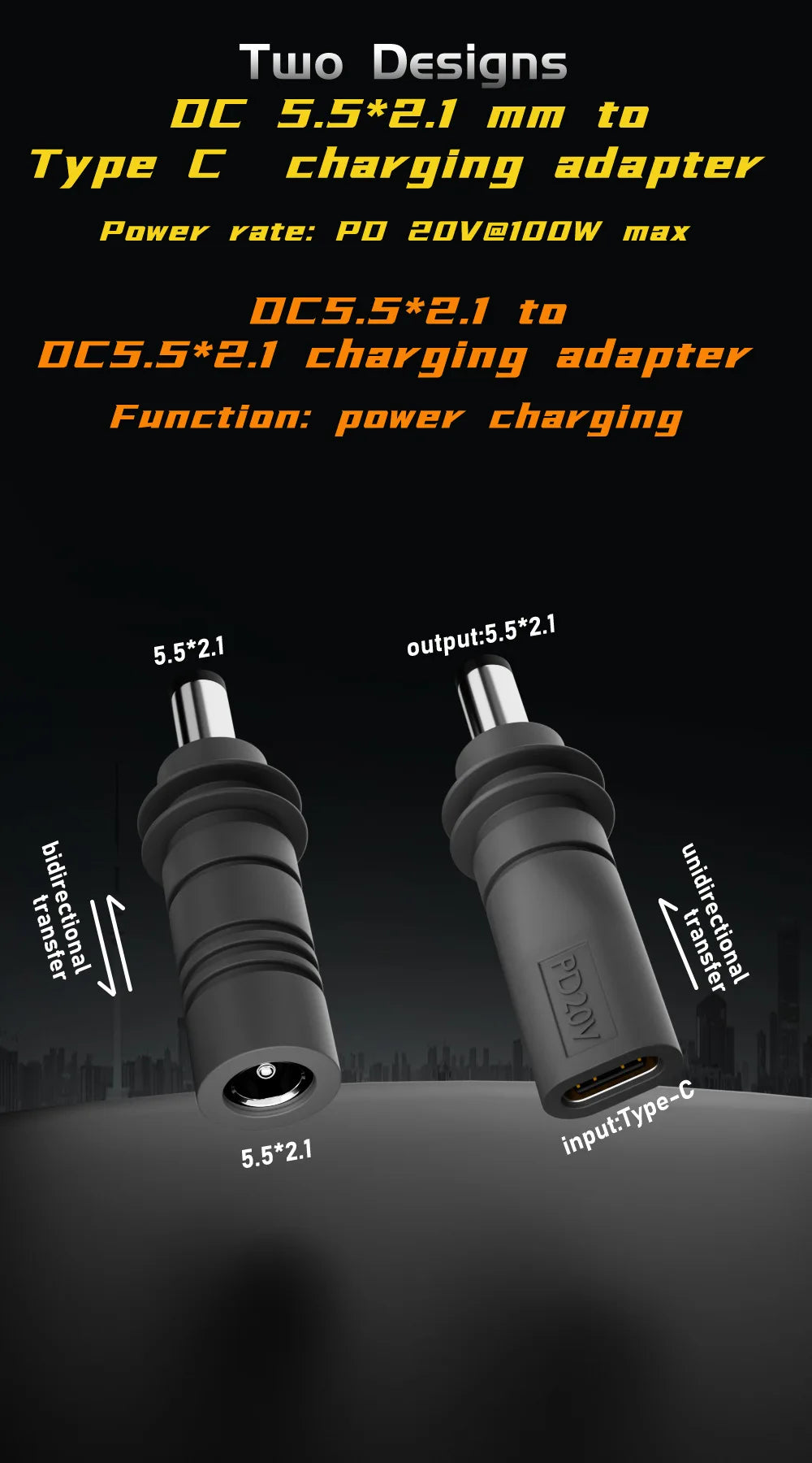 For Starlink Mini Cable 2M(6.6ft) Starlink Mini DC Power Type-C Input Replacement Cable Waterproof Outerdoor Barrel Jack Chargin