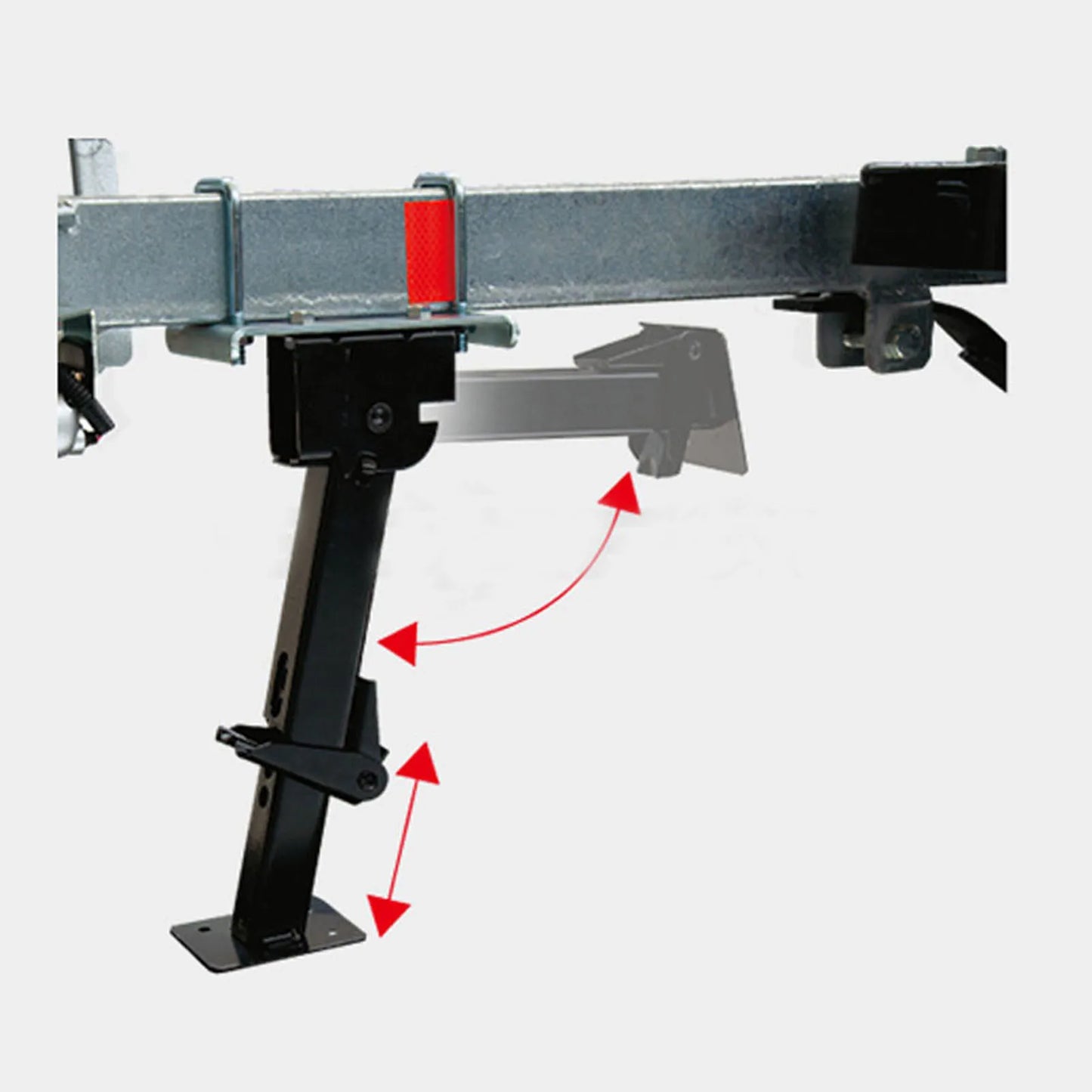 New Stabilizer Jack 650lbs Support 1000lbs Lifting Capacity Telescoping Adjustable Swing Down Outriggers Swing Down Stab Jack