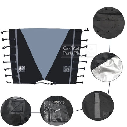 RV Front Towing Cover Protector with Reflective Strip, 220x175cm