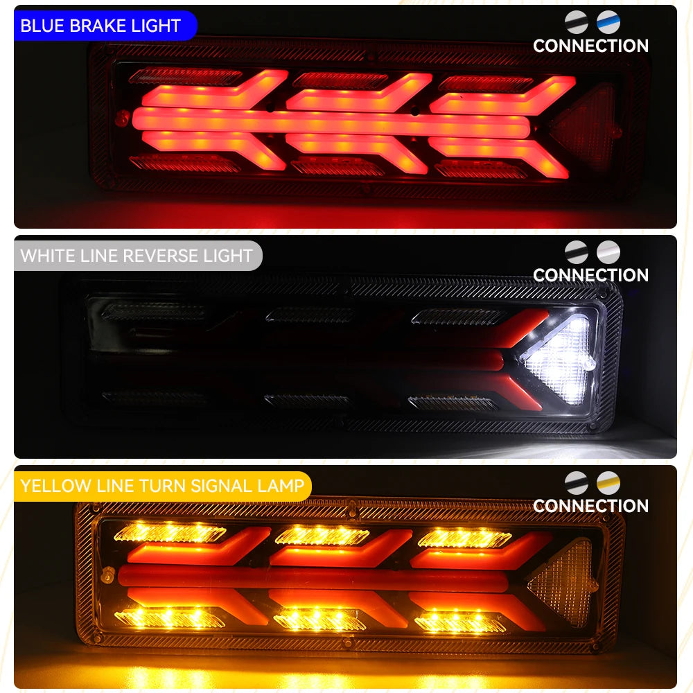 Car Trailer Trucks Tail light Car LED Rear Tail Light Running Turn Signal Rear Lamps Waterproof Taillight Parts 12V-24V