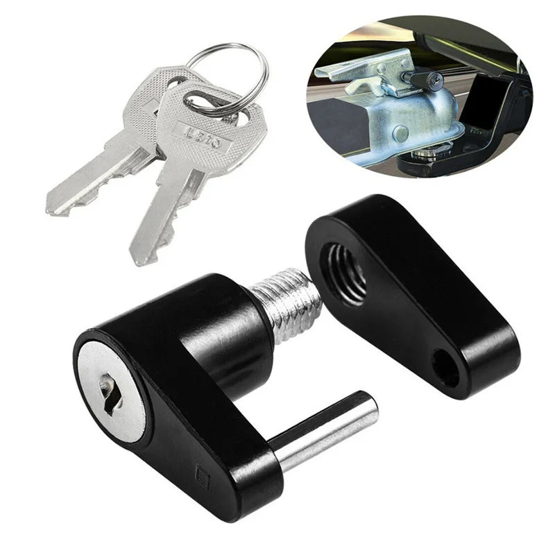 Cross-Border Trailer Accessories 1/4 Inch Small Trailer Lock Trailer Hook Connector Lock RV Truck Connector Truck Accessories