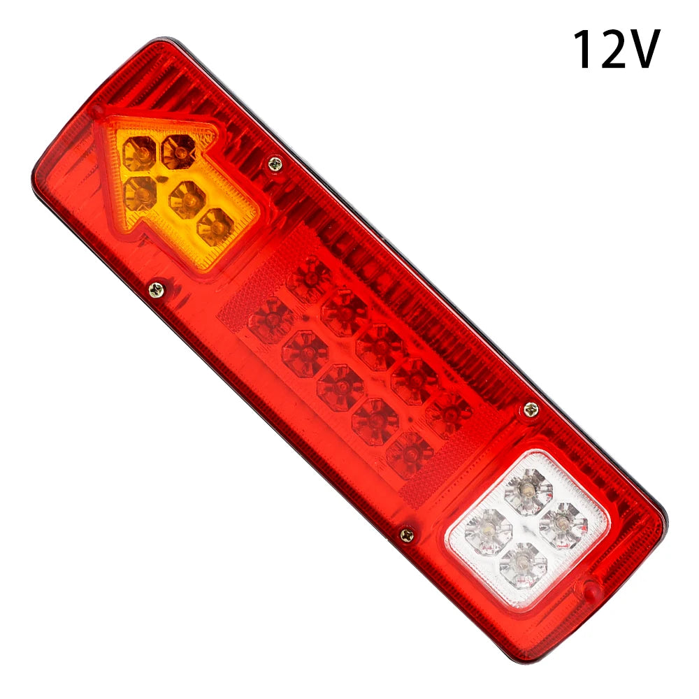 Indicator Lamp For Trailer Lorries Boat Truck 19LED Tail Lights Turn Signal Lamp Waterproof 12V 24V Stop Lights