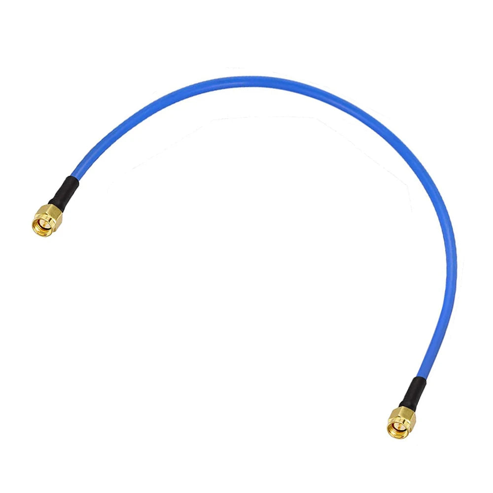 SMA Male to SMA Male Plug Connector RG402 RG-402 Semi Flexible Coaxial Cable 0.141" 50ohm Blue