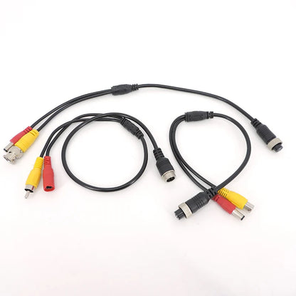 Aviation Head M12 4Pin male female to BNC DC RCA MALE FEMALE Extension Connector Cable Adapter for CCTV Camera Security  J17