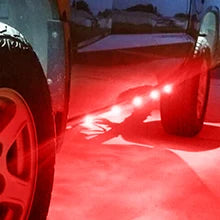 5PCS Red Round Trailer LED Marker Clearance Light 4 LED Flush Mount with Plug Grommet Pigtail Hardwired for Trailer Truc