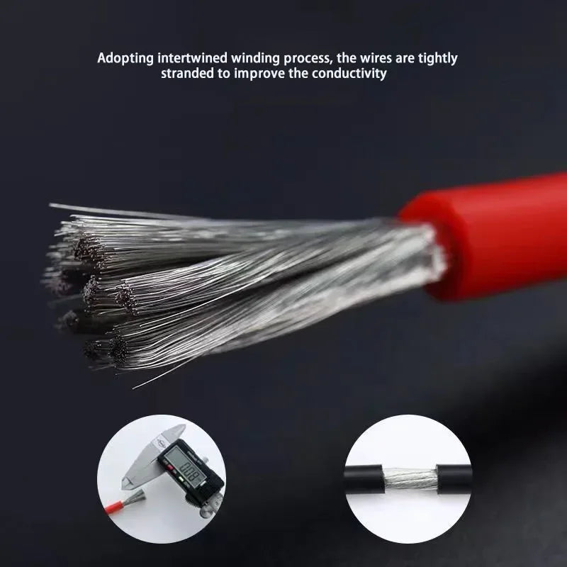 High Temperature Resistant Ultra Soft Silicon Wire 6 8 10 12 14 16 18 20 22 24 26 28AWG Red Black Cable
