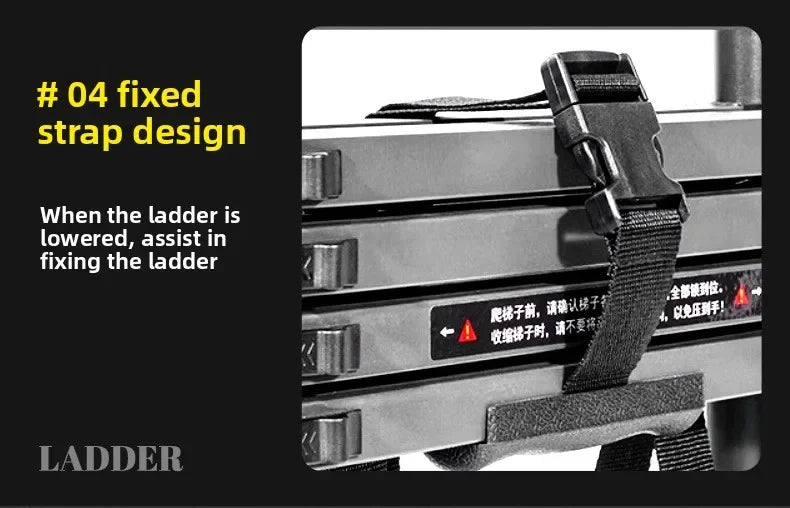 Telescopic ladder Aluminum alloy multi-functional joint herringbone ladder Folding aluminum ladder, bamboo ladder stairs Durable