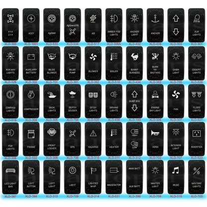 12V Starlink Rocker Switch SPST Waterproof Marine Toggle Switch For Starlink Dish Antenna Router On/Off Control Strada Hilux SUV