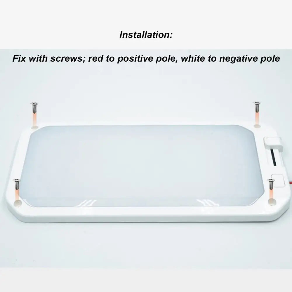 RV Ceiling Light Interior LED RV Ceiling Light With Remote Control Traveling Camping Three-Color Eyesight Protection