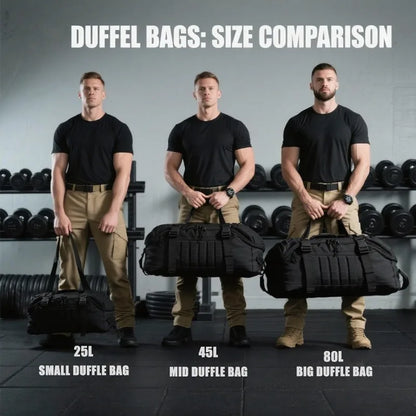 Tactical MOLLE Backpack | 25L / 45L / 80L | Camping, Hunting & Gym Duffle