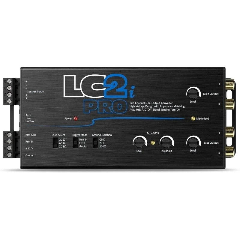 LC2i PRO 2-Channel Line Output Converter With GTO Signal Sense & AccuBASS