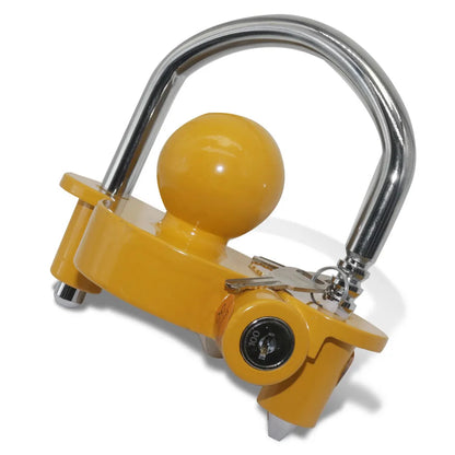 Trailer Coupler Lock. Key and Password Type Stainless Steel Anti-Theft