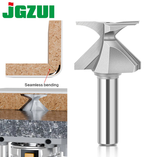 6mm 12mm 1/2" 1/4" Shank Arc Bending Integrated Router Bit Forming Tool Arc Bending Router Bit for Wooden Door Wall Cabinet
