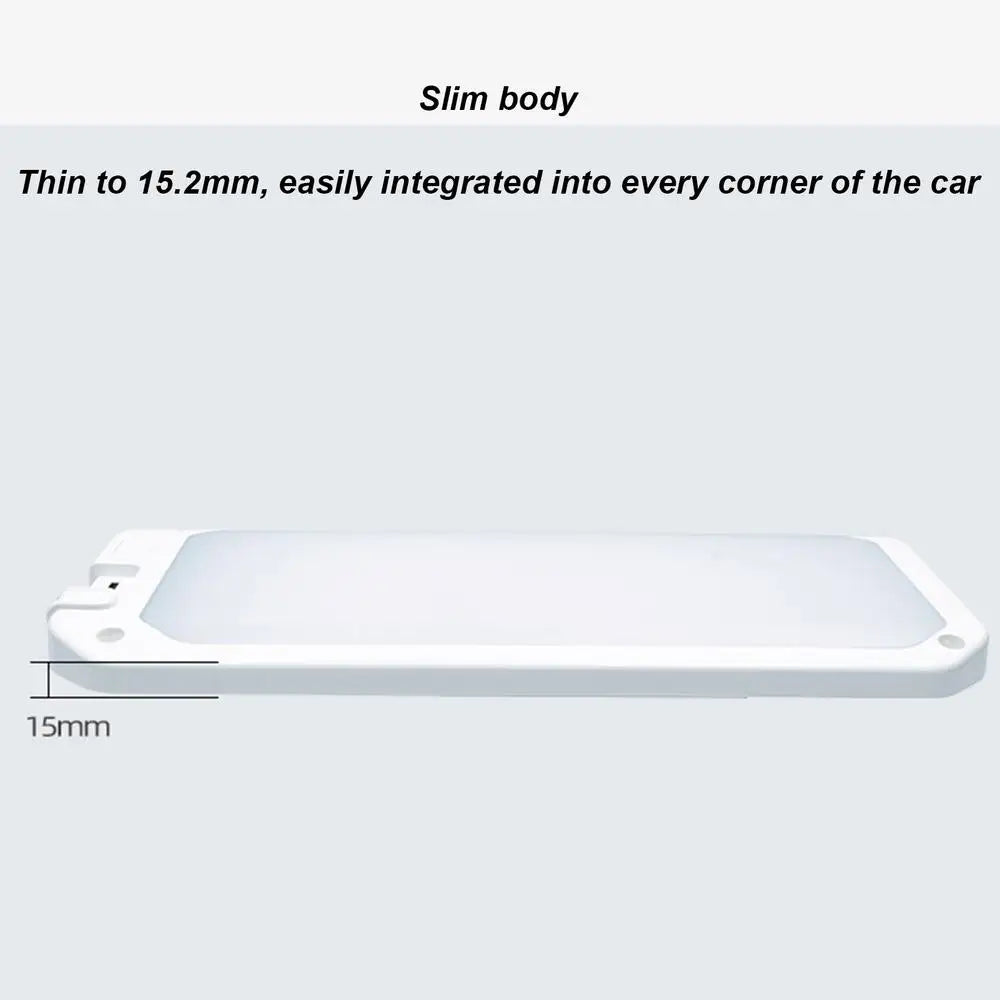 RV Ceiling Light Interior LED RV Ceiling Light With Remote Control Traveling Camping Three-Color Eyesight Protection