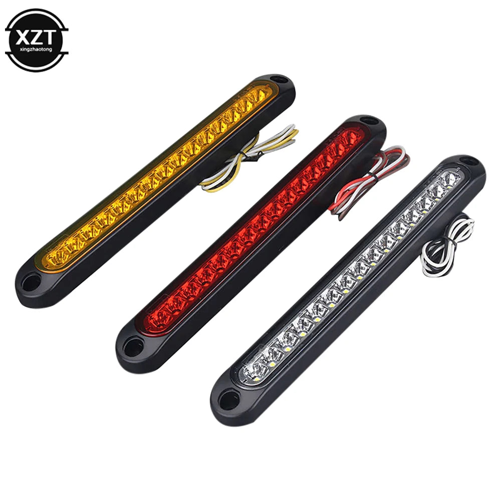 15 LED Trailer Brake Tail Light LED Bar Stop Turn Tail Lights Waterproof Assembly Brake Strip Red Light for Marine Boats Golf