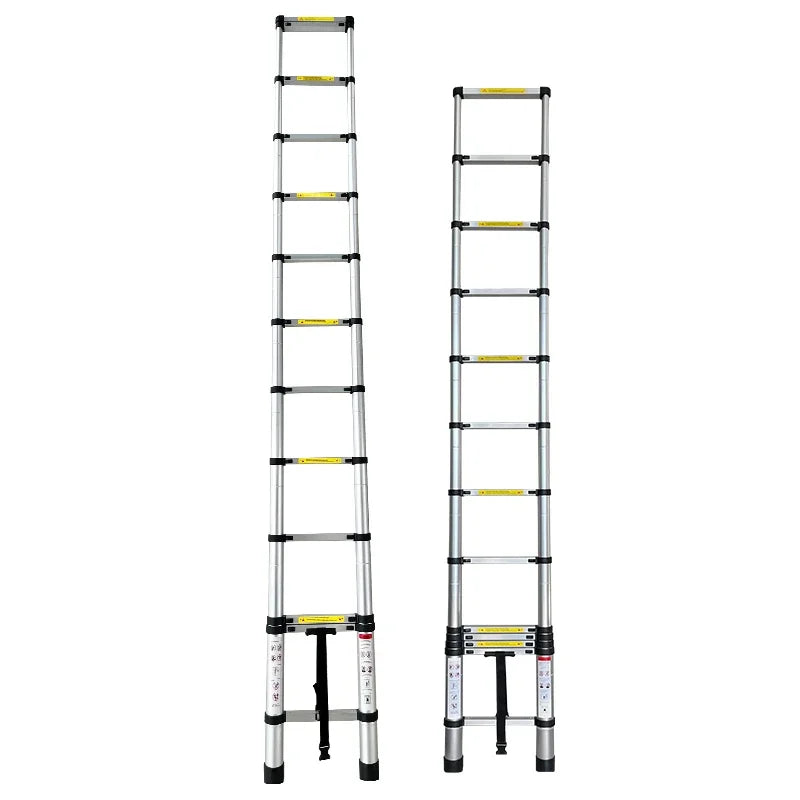 3.8m High Quality Aluminum Single Straight Extension Telescopic Ladder