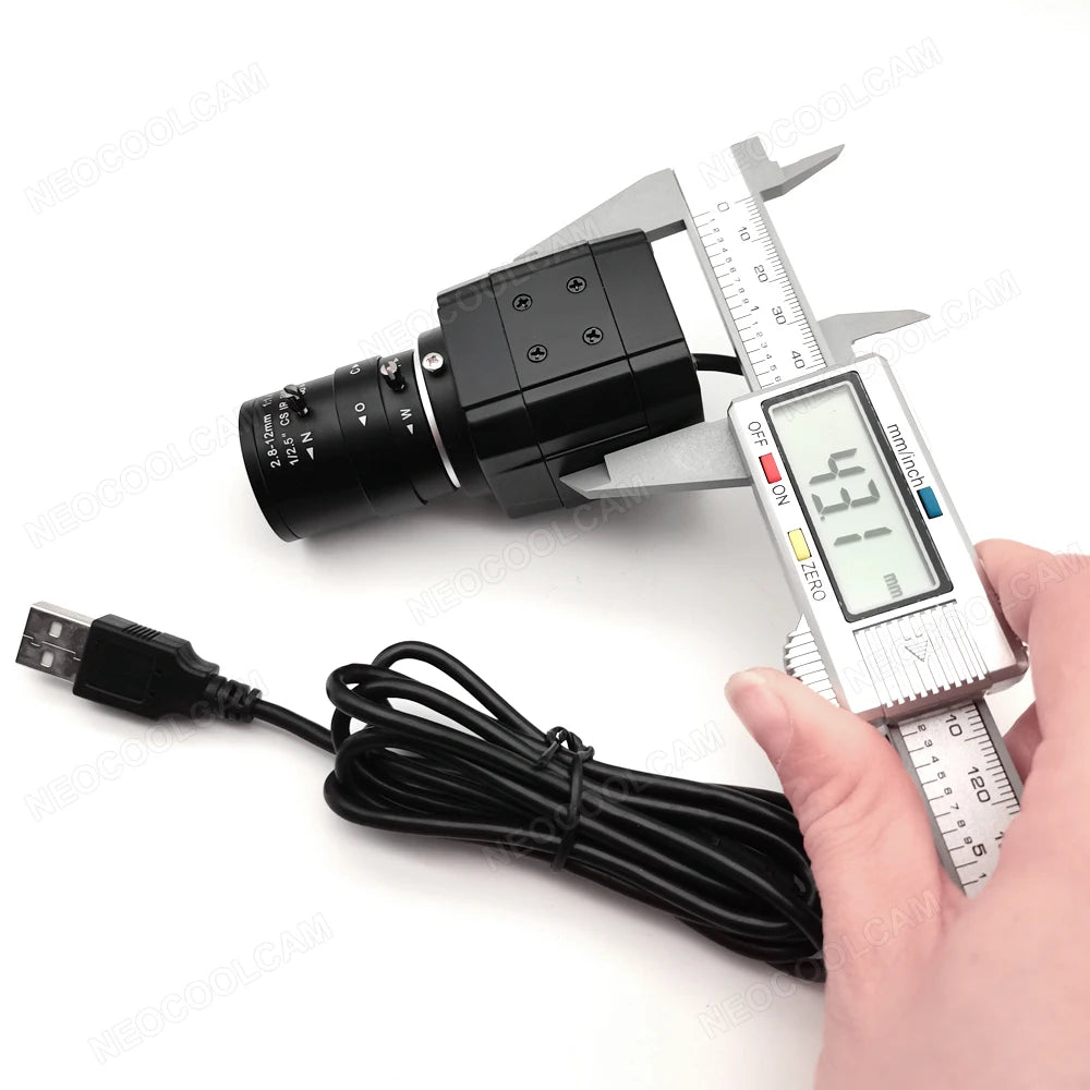 HD 2K Webcam 30fps High Speed UVC OTG 4MP USB Camera With 2.8-12mm Varifocal CS Lens Plug And Play For Youtube Live Broadcast