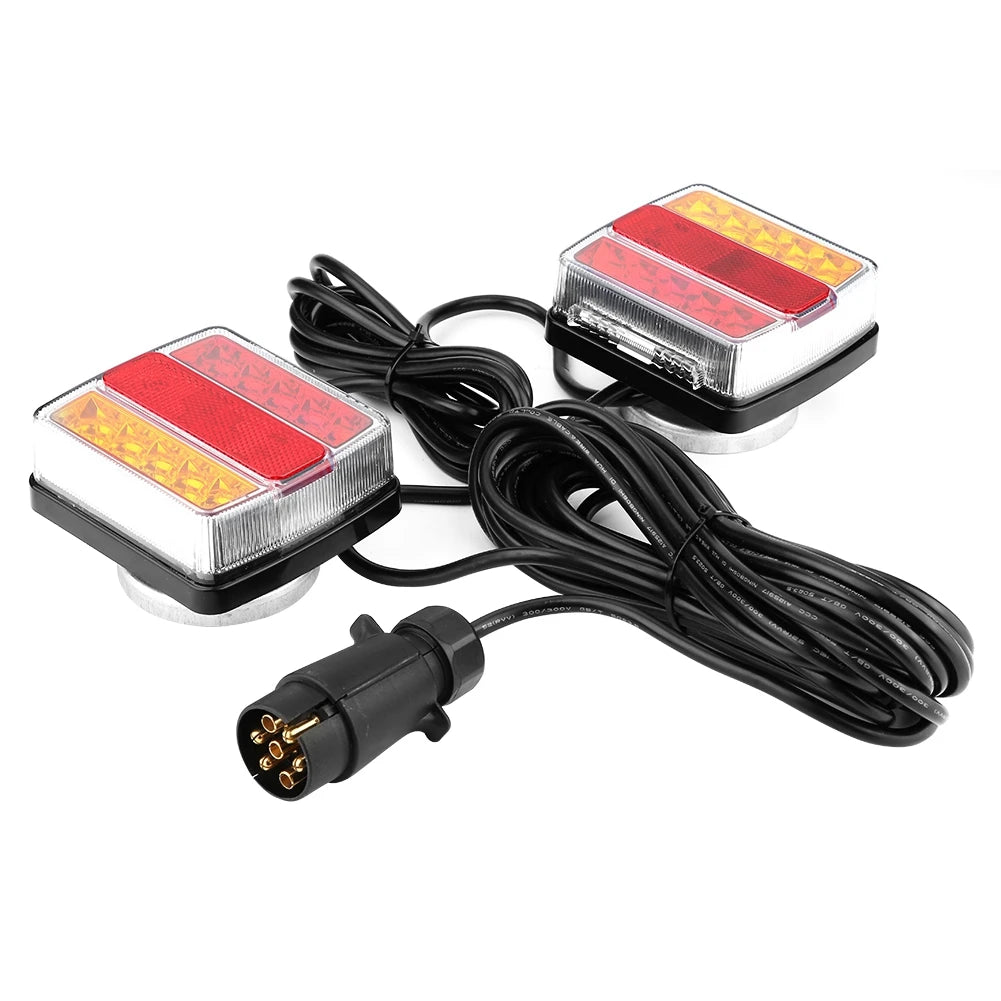 1 Pair 12V Magnetic LED Safety Light Indicator Taillights for Trailer Truck Car Taillights for Trailer Truck  Taillights