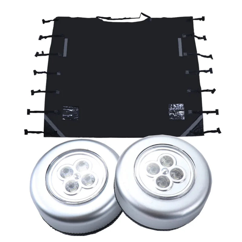 RV Front Towing Cover Protector Dustproof Universal Reflective Strip Accessories 220x175cm Camper Trailer Caravan Accessories