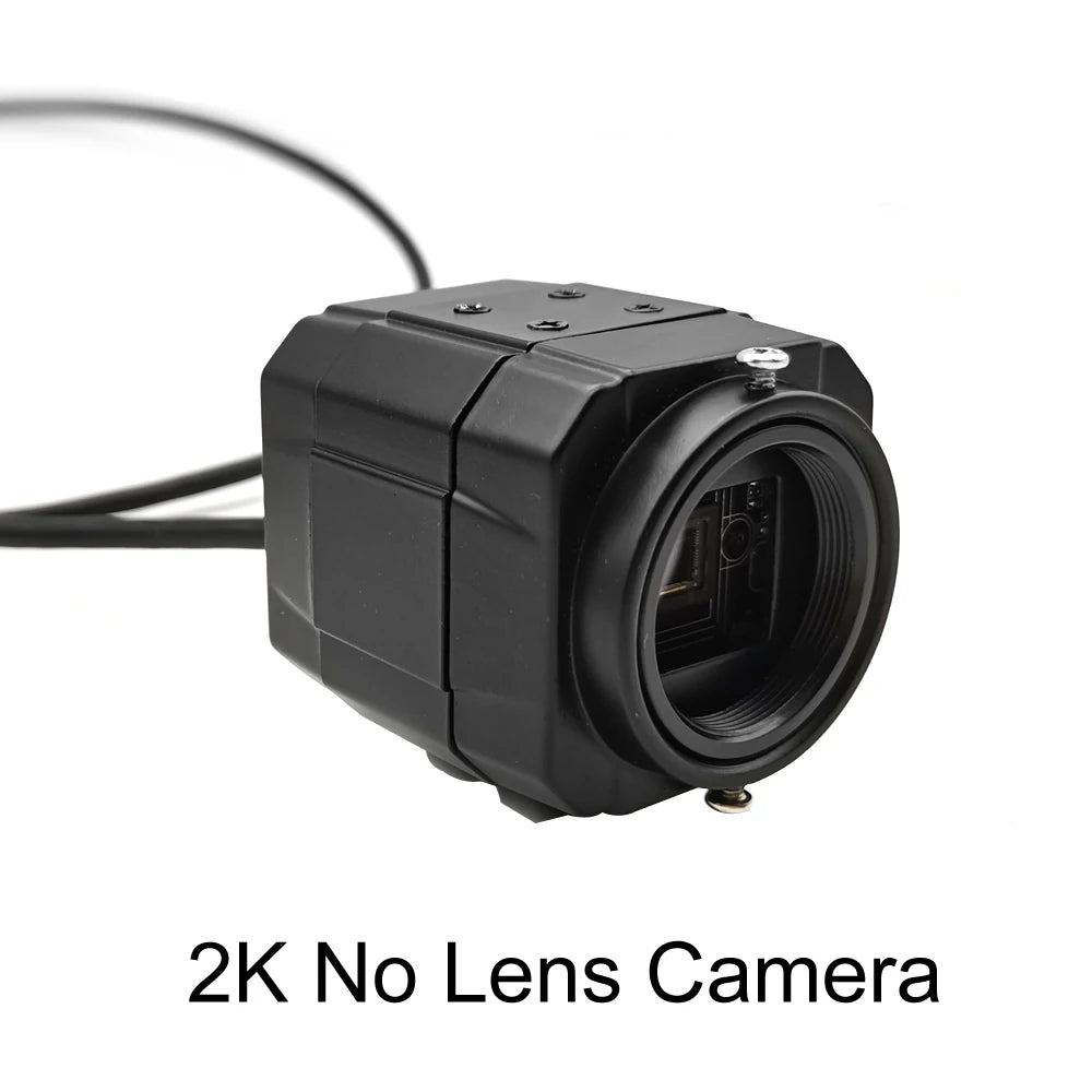 HD 2K Webcam 30fps High Speed UVC OTG 4MP USB Camera With 2.8-12mm Varifocal CS Lens Plug And Play For Youtube Live Broadcast