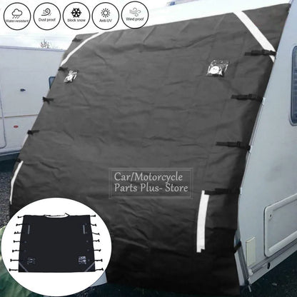 RV Front Towing Cover Protector with Reflective Strip, 220x175cm