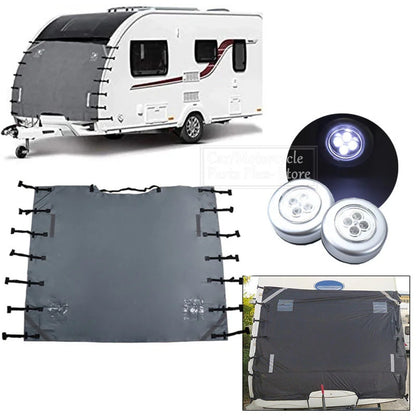 RV Front Towing Cover Protector with Reflective Strip, 220x175cm