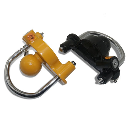 Trailer Coupler Lock. Key and Password Type Stainless Steel Anti-Theft