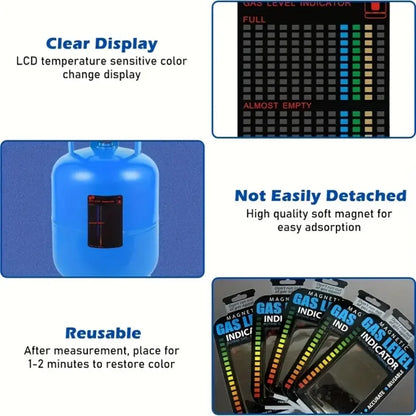 Propane Tank Gas Level Indicator – Magnetic Liquid Crystal Gauge