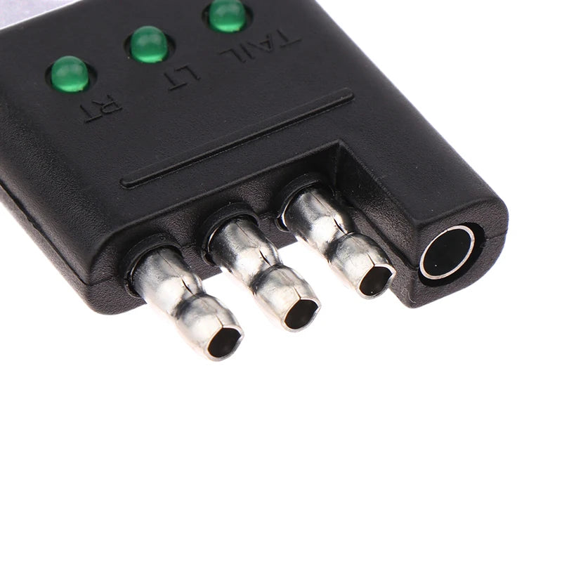 1PC Car Accessories 4 Pin Trailer Light Wire Circuit Tester 4 Way Trailer Tester Connector Trailer Wiring Tester
