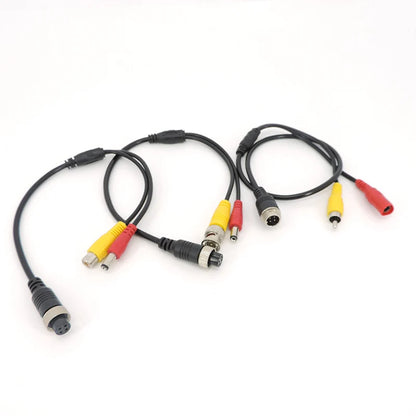 Aviation Head M12 4Pin male female to BNC DC RCA MALE FEMALE Extension Connector Cable Adapter for CCTV Camera Security  J17