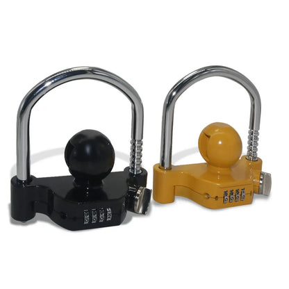 Trailer Coupler Lock. Key and Password Type Stainless Steel Anti-Theft