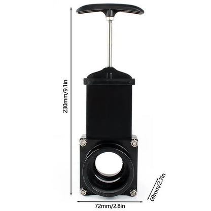 50mm RV Waste Valve with Stainless Steel Handle