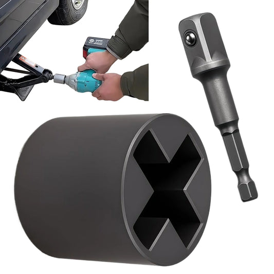 Trailer Jack Drill Adapter Trailer Jack Electric Drill Adapter Easy-Install Steel Attachment For Boat RV Leveling Roadside