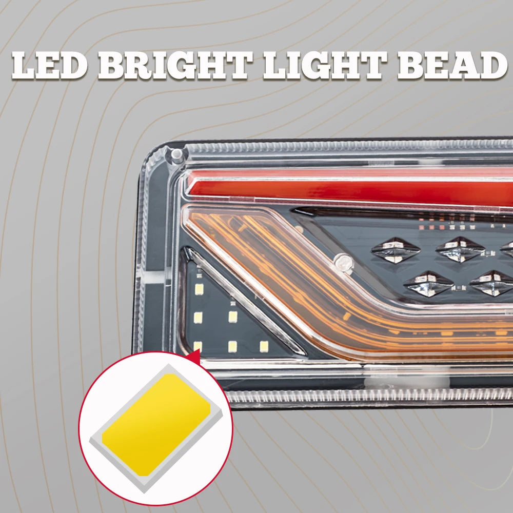 Car Trailer Trucks Tail light Car LED Rear Tail Light Running Turn Signal Rear Lamps Waterproof Taillight Parts 12V-24V