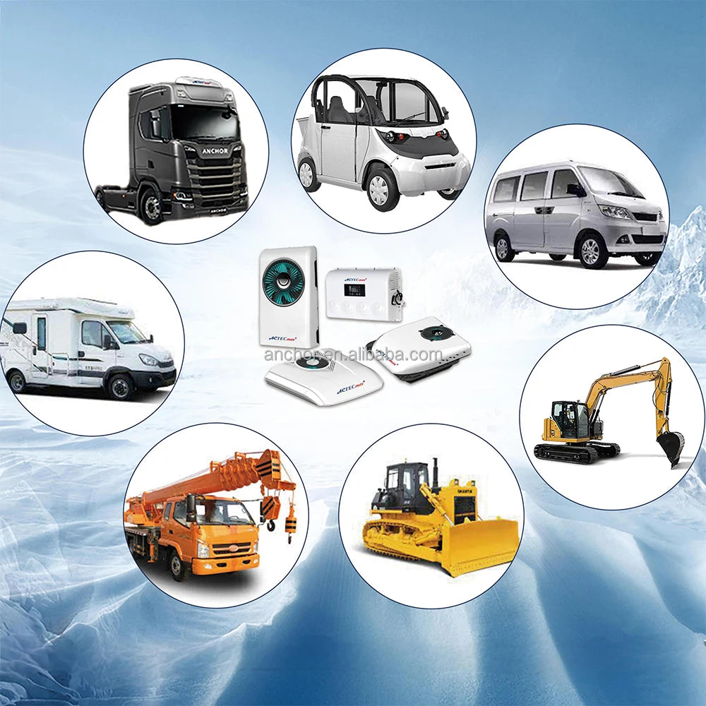 RV AC Unit Tractor 12 Volt Air Conditioner for Truck Semi AC.161.132 Car Air Conditioning 24V Camping Travel A/C Parking Cooler