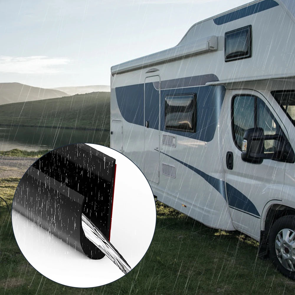 4.9m/16ft  DRIPSTOP Caravan Motorhome Camper For Vans Cars RVs Gutter Rain Guard Drip Stop Rv Camper Accessories
