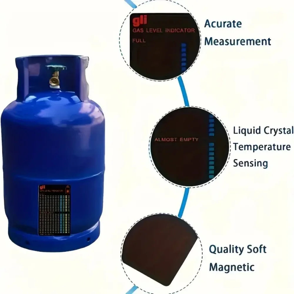 Propane Tank Gas Level Indicator – Magnetic Liquid Crystal Gauge