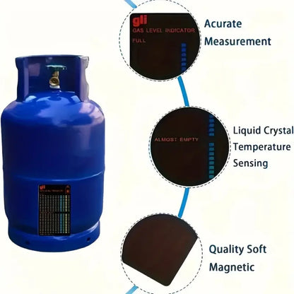 Propane Tank Gas Level Indicator – Magnetic Liquid Crystal Gauge