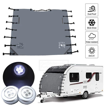 RV Front Towing Cover Protector with Reflective Strip, 220x175cm
