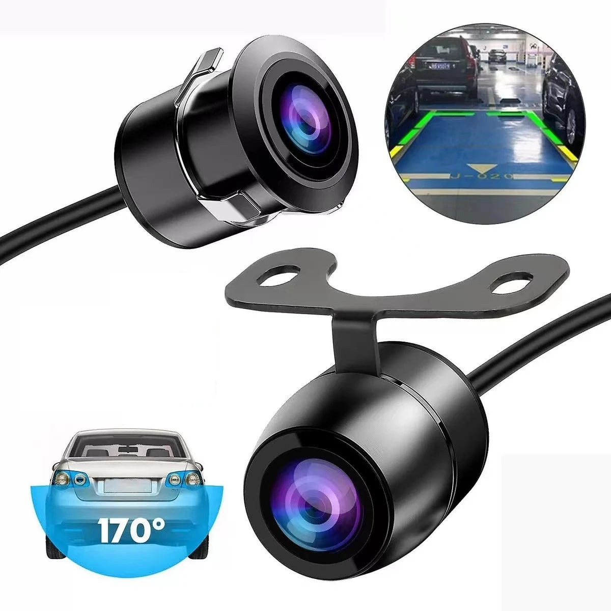 New Car Rear View Camera Night Vision Reversing Auto Parking Camera CCD Waterproof LED Auto Backup Monitor 170 Degree HD Video