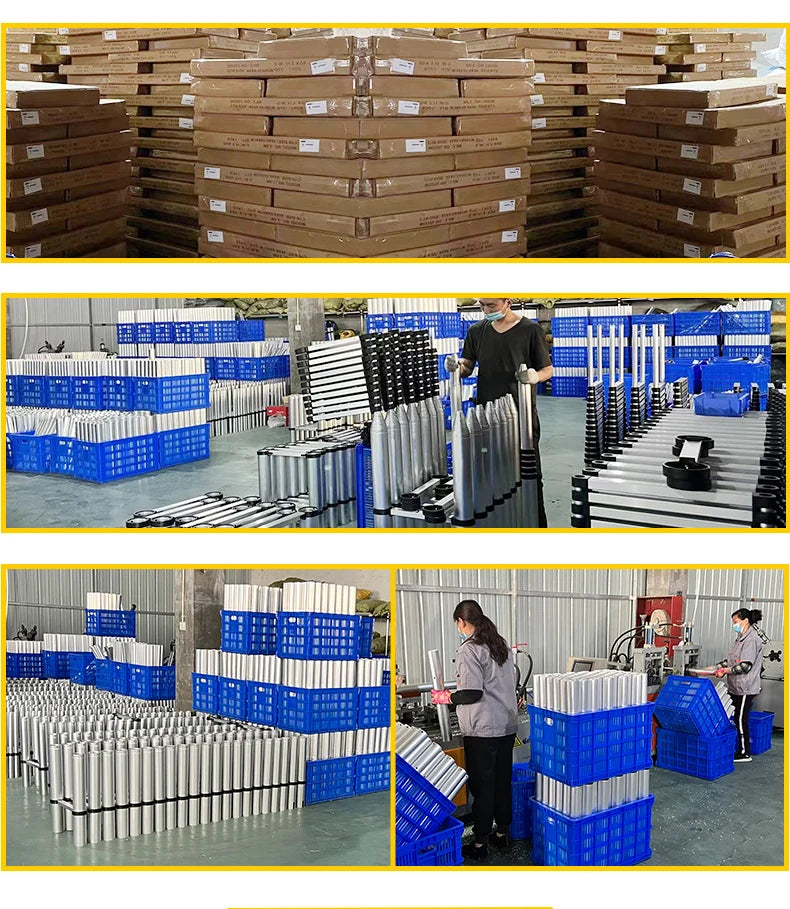 3.8m High Quality Aluminum Single Straight Extension Telescopic Ladder