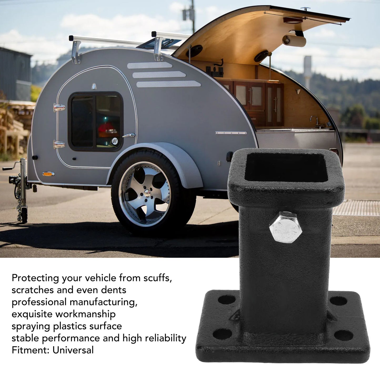 Bolt On Receiver Tube 2in Bolt On Receiver Tube Trailer Hitch Receiver Adapter Universal for Pickup Trucks Trailer Receiver Tube