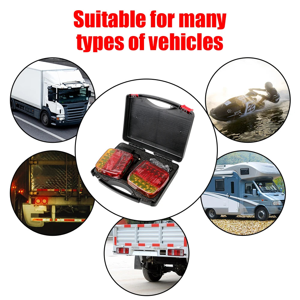 Magnetic Wireless LED Trailer Rear Taillight Signal Warning Brake Lamp For Caravan RV Camper Lorry Truck Truck Tail Light