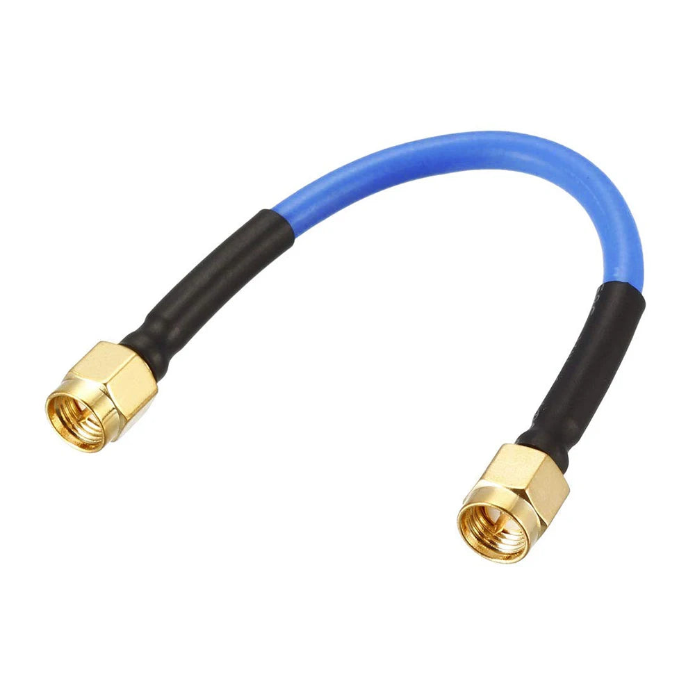 SMA Male to SMA Male Plug Connector RG402 RG-402 Semi Flexible Coaxial Cable 0.141" 50ohm Blue