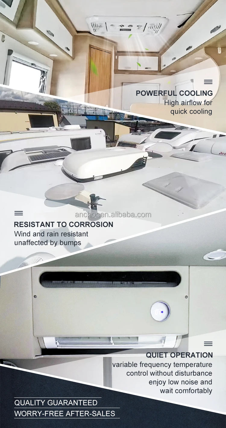 RV AC Unit Tractor 12 Volt Air Conditioner for Truck Semi AC.161.132 Car Air Conditioning 24V Camping Travel A/C Parking Cooler