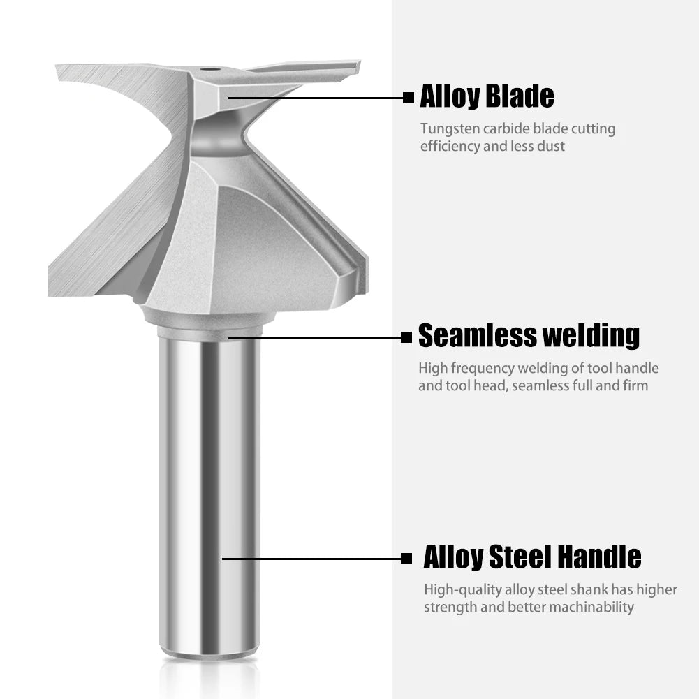 6mm 12mm 1/2" 1/4" Shank Arc Bending Integrated Router Bit Forming Tool Arc Bending Router Bit for Wooden Door Wall Cabinet