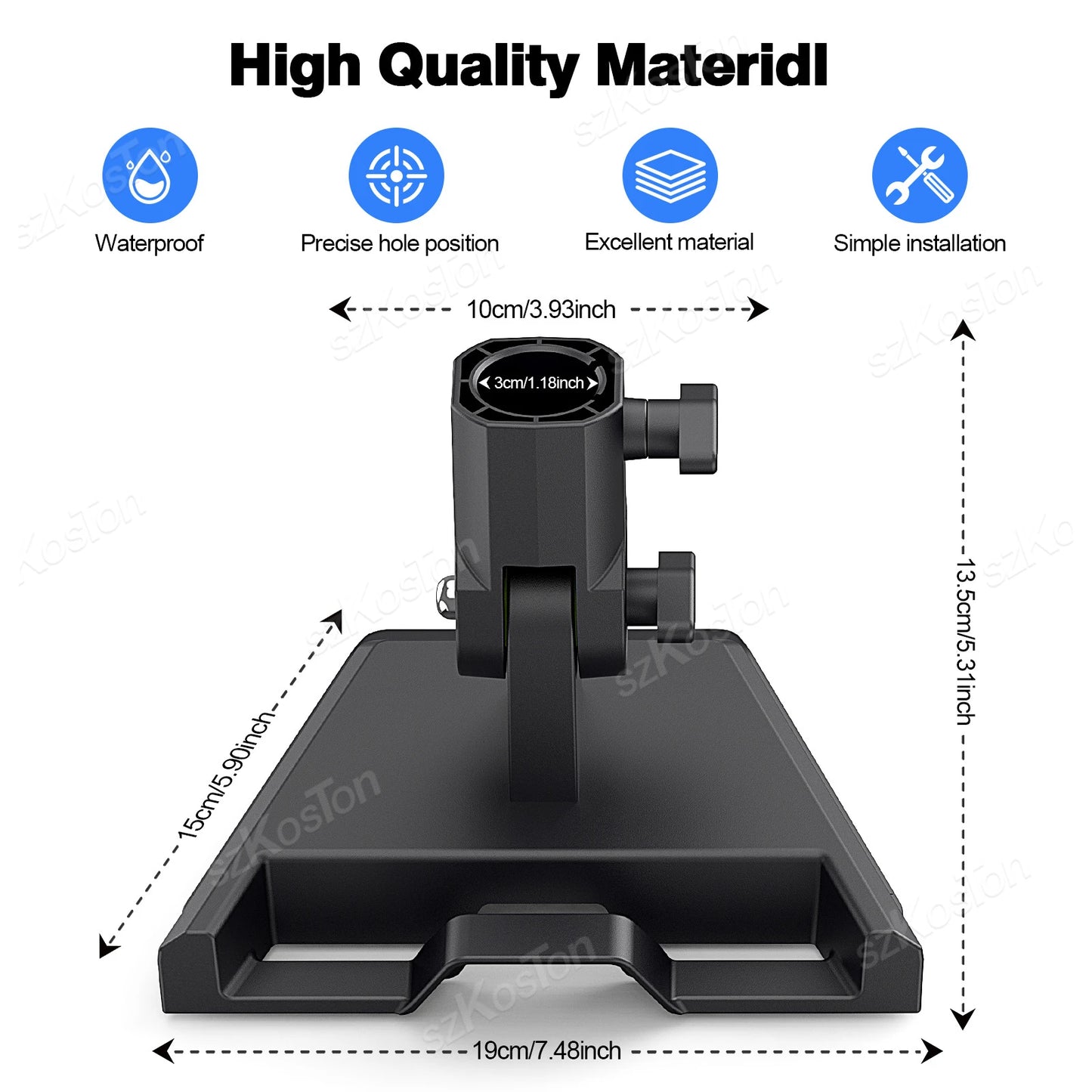 Pole Mount Adapter for Starlink Gen 3 Roof Pole Mount Stand RV & Patio Round Mounting Accessories For Starlink V3 Standard Dish