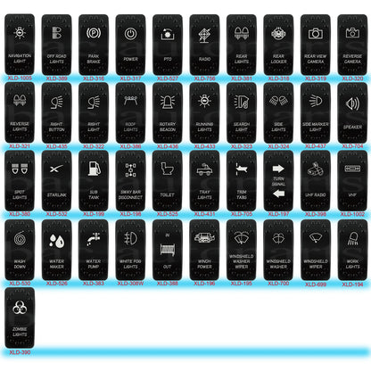12V Starlink Rocker Switch SPST Waterproof Marine Toggle Switch For Starlink Dish Antenna Router On/Off Control Strada Hilux SUV