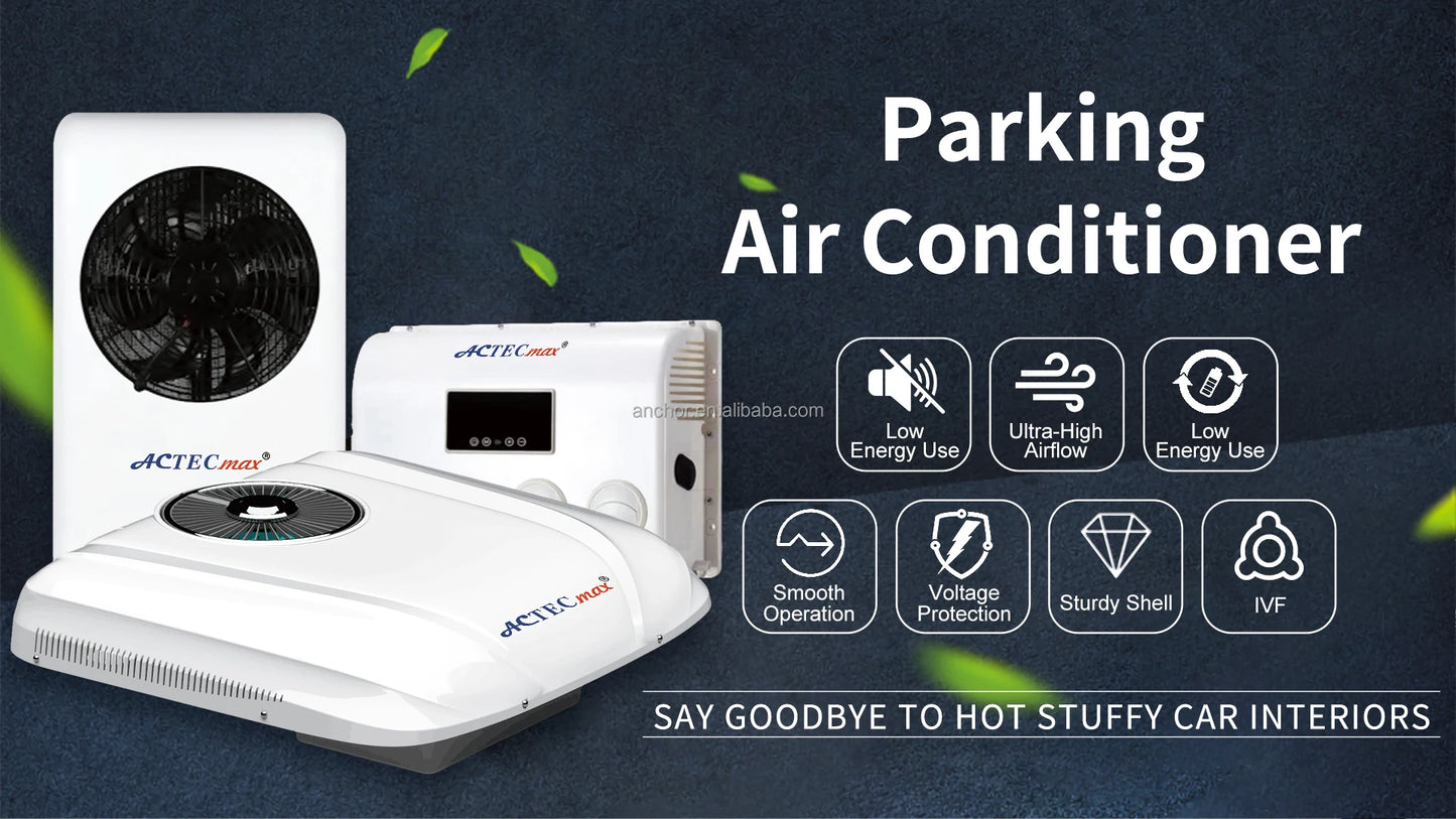 RV AC Unit Tractor 12 Volt Air Conditioner for Truck Semi AC.161.132 Car Air Conditioning 24V Camping Travel A/C Parking Cooler