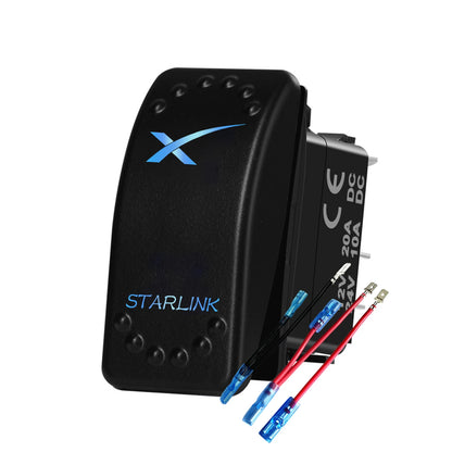 12V Starlink Rocker Switch SPST Waterproof Marine Toggle Switch For Starlink Dish Antenna Router On/Off Control Strada Hilux SUV
